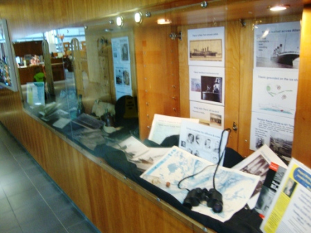 WS library display of Titanic Story - all panels